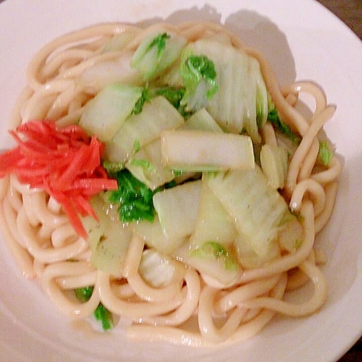 白菜の焼きうどん